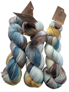 Yarn Bee Authentic Hand-Dyed Luxe Yarn - Greens & Grains